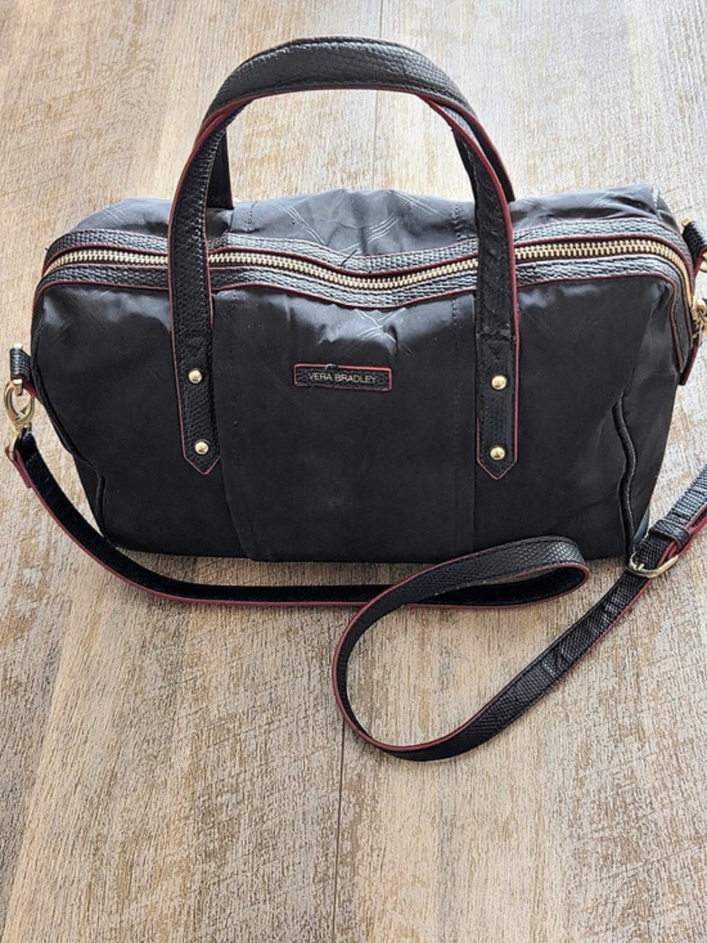 Vera Bradley Black & Red Travel Bag